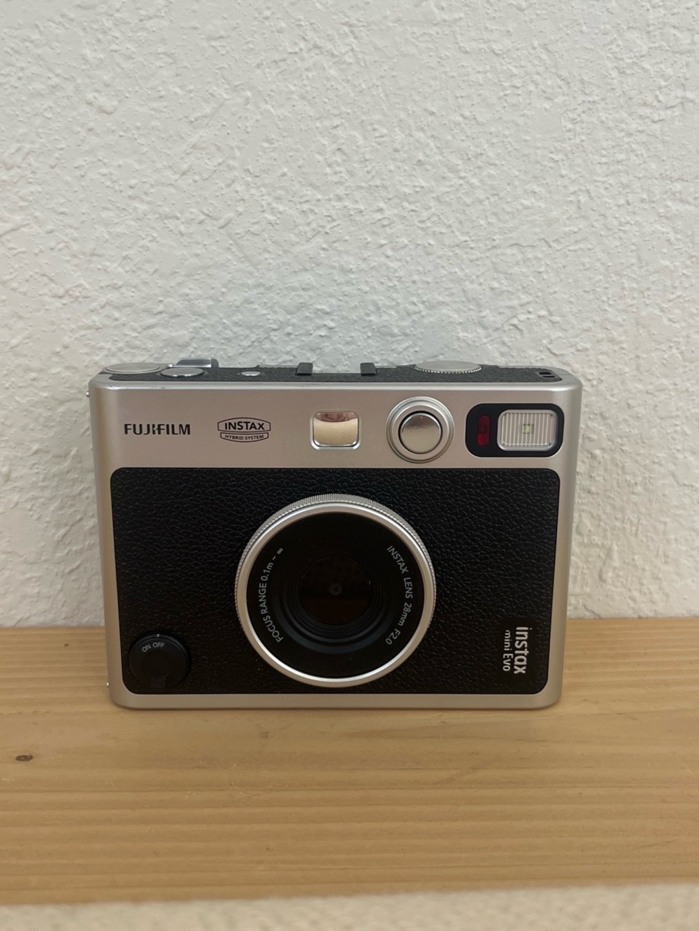 Fujifilm Instax EVO Instant Camera - Silver and Black